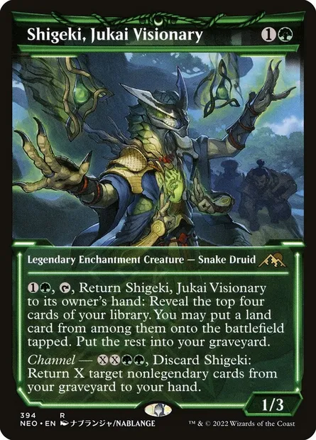 Shigeki, Jukai Visionary, Magic card NEO 394 — Kamigawa: Neon Dynasty set