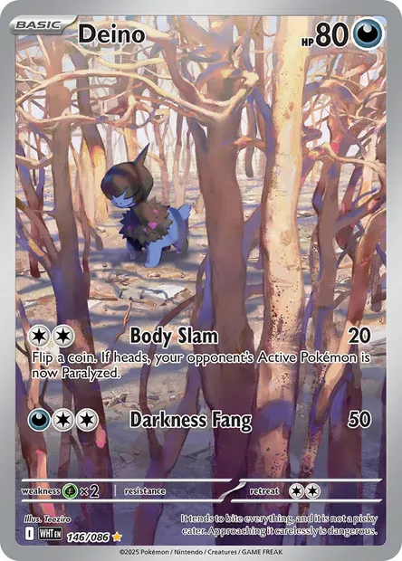 Deino, Pokémon card WHT 146 — White Flare set