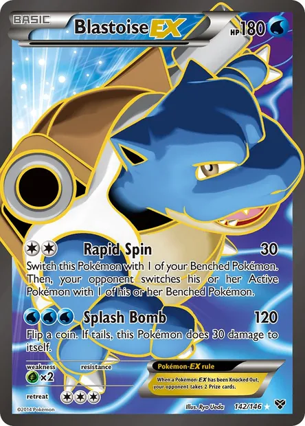 Blastoise EX, Pokémon card XY 142 — XY set
