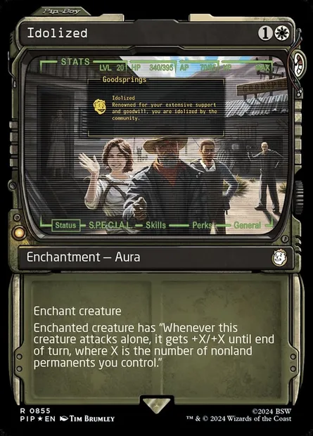 Idolâtré, carte Magic PIP 855 — extension Fallout