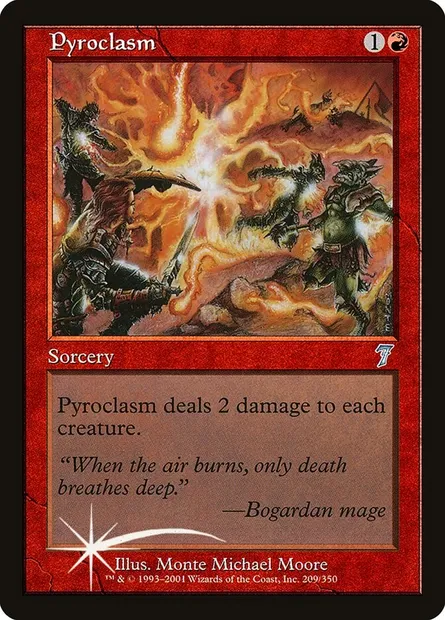 Pyroclasm, Magic card 7ED 209★ — Seventh Edition set