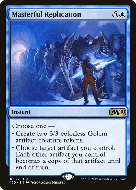 Masterful Replication, Magic card M20 65 — Core Set 2020 set