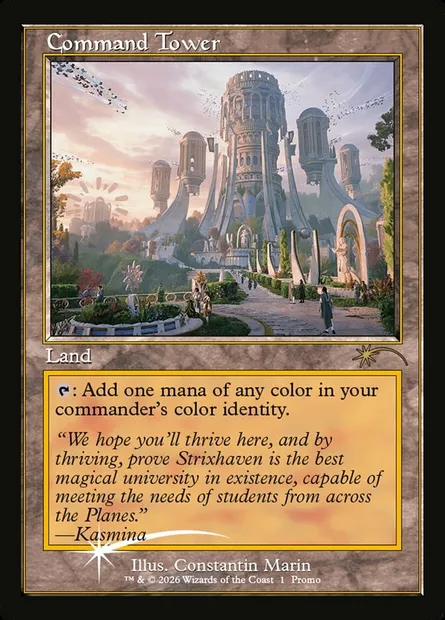 Command Tower, Magic card PMEI 2026-1 — Media and Collaboration Promos set