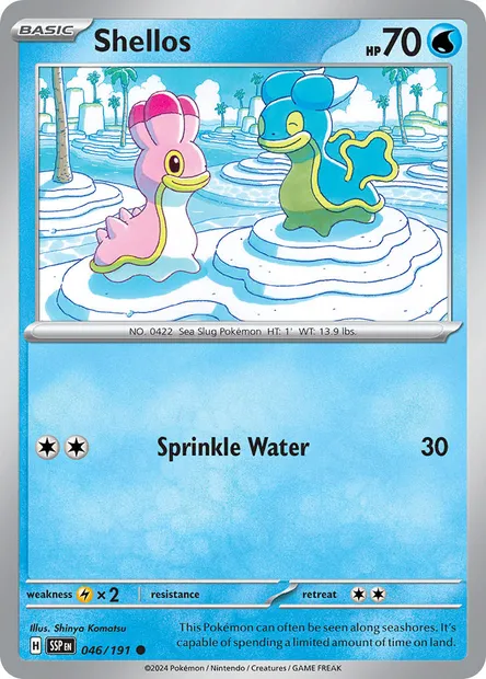 Shellos, Pokémon card SSP 046 — Surging Sparks set