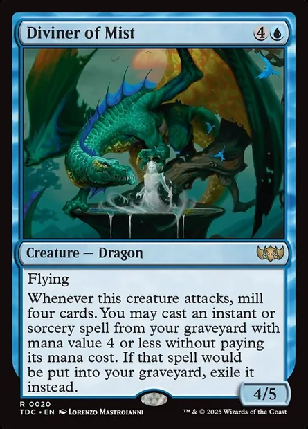 Diviner of Mist, Magic card TDC 20 — Tarkir: Dragonstorm Commander set