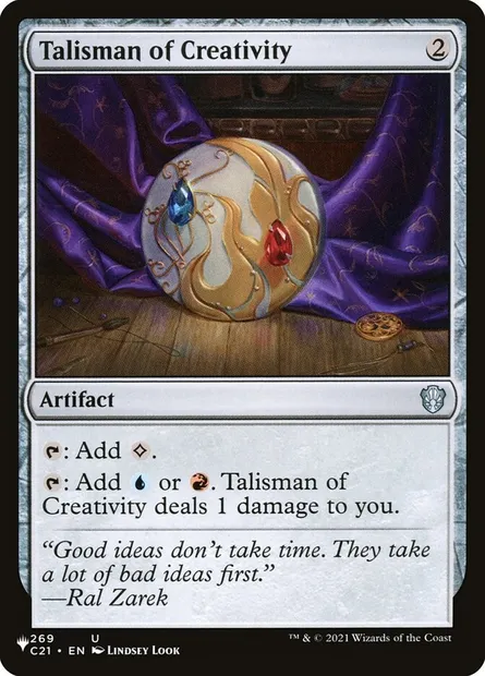 Talisman de créativité, carte Magic PLST C21-269 — extension The List