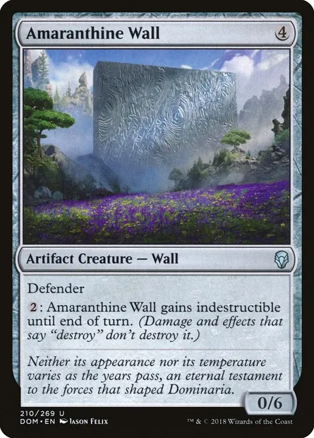 Amaranthine Wall, Magic card DOM 210 — Dominaria set