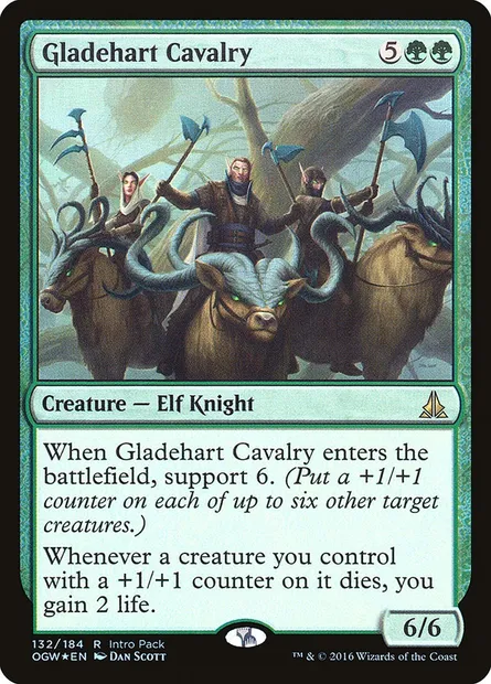 Gladehart Cavalry, Magic card POGW 132 — Oath of the Gatewatch Promos set