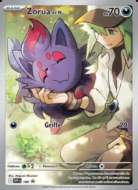 Zorua de N, carte Pokémon PR-SV 189 — extension SVP Black Star Promos