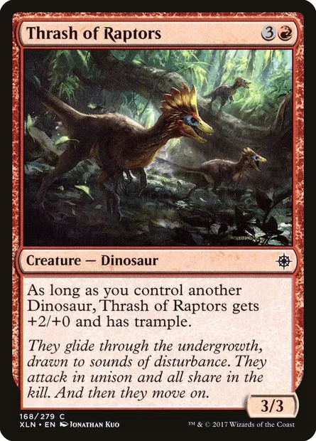 Thrash of Raptors, Magic card XLN 168 — Ixalan set