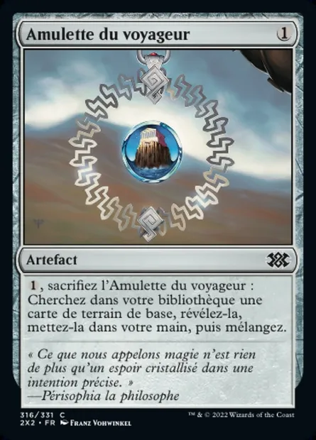 Amulette du voyageur, carte Magic 2X2 316 — extension Double Masters 2022