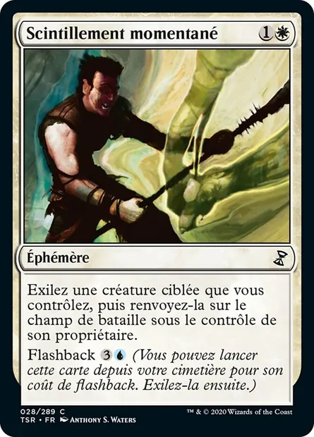 Scintillement momentané, carte Magic TSR 28 — extension Spirale Temporelle Remastered