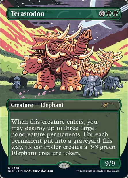 Terastodon, Magic card SLD 1318 — Secret Lair Drop set
