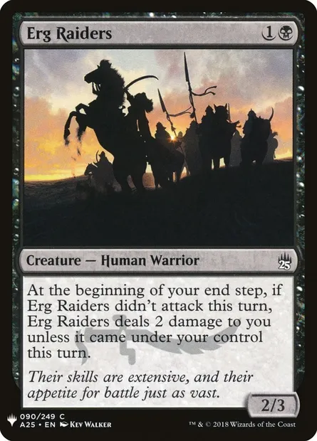 Erg Raiders, Magic card PLST A25-90 — The List set