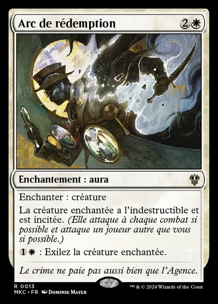 Arc de rédemption, carte Magic MKC 13 — extension Murders at Karlov Manor Commander