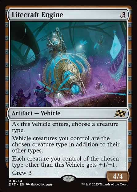 Lifecraft Engine, Magic card DFT 234 — Aetherdrift set