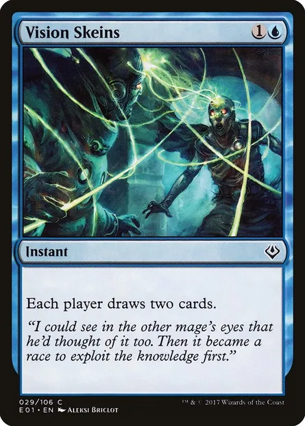 Vision Skeins, Magic card E01 29 — Archenemy: Nicol Bolas set