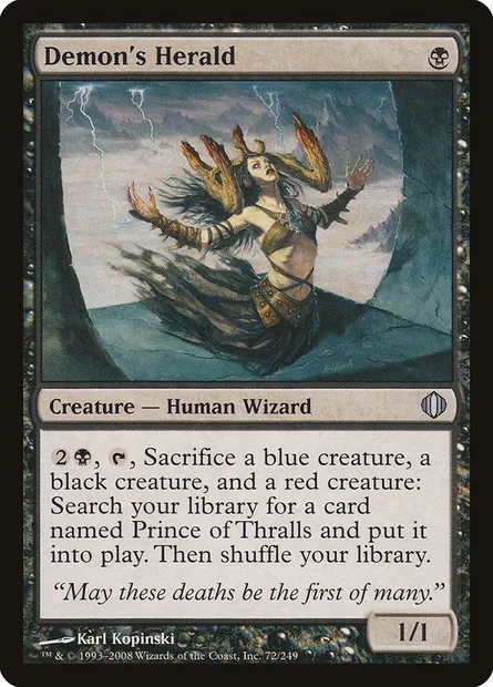 Demon's Herald, Magic card ALA 72 — Shards of Alara set