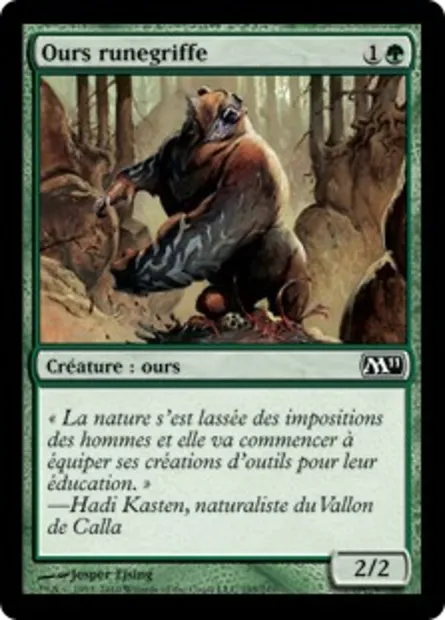 Ours runegriffe, carte Magic M11 195 — extension Magic 2011