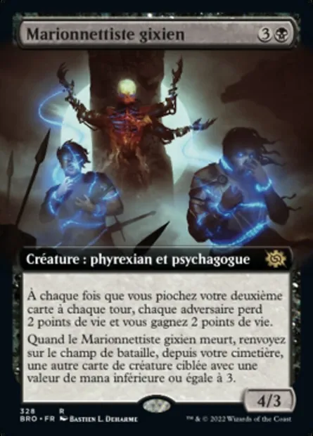 Marionnettiste gixien, carte Magic BRO 328 — extension La Guerre Fratricide