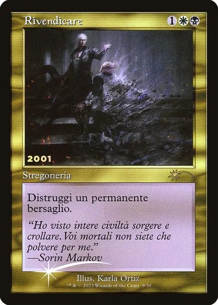 Justification, carte Magic P30A 9 — extension 30th Anniversary Play Promos