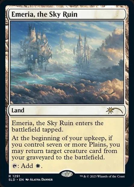 Emeria, the Sky Ruin, Magic card SLD 1291 — Secret Lair Drop set