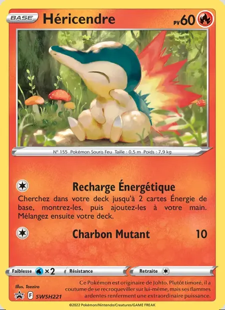 Héricendre, carte Pokémon SWSH 221 — extension Promo SWSH