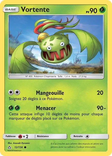 Vortente, carte Pokémon UPR 12 — extension Ultra-Prisme