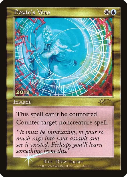 Véto de Dovin, carte Magic P30A 27 — extension 30th Anniversary Play Promos