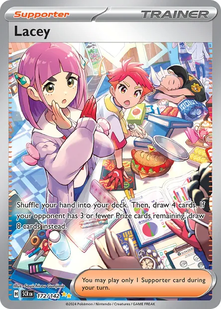 Lacey, Pokémon card SCR 172 — Stellar Crown set