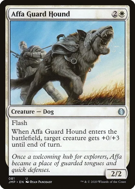 Affa Guard Hound, Magic card JMP 81 — Jumpstart set