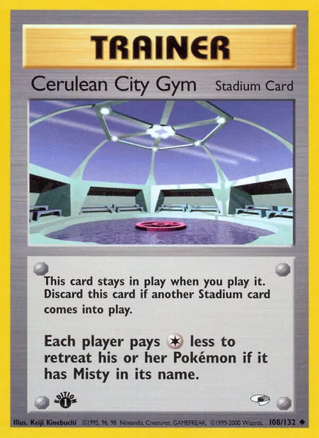 Cerulean City Gym, carte Pokémon GH 108 — extension Gym Heroes