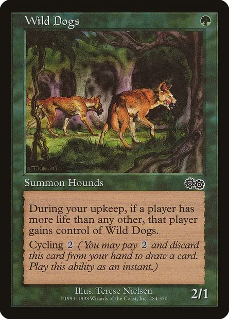 Wild Dogs, Magic card USG 284 — Urza's Saga set