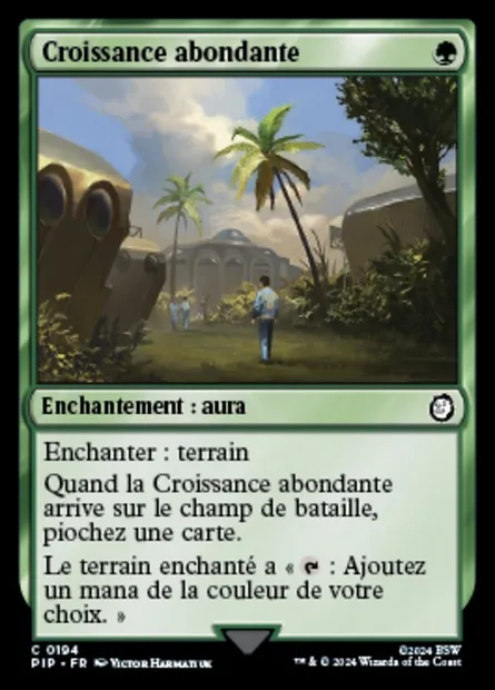 Croissance abondante, carte Magic PIP 194 — extension Fallout