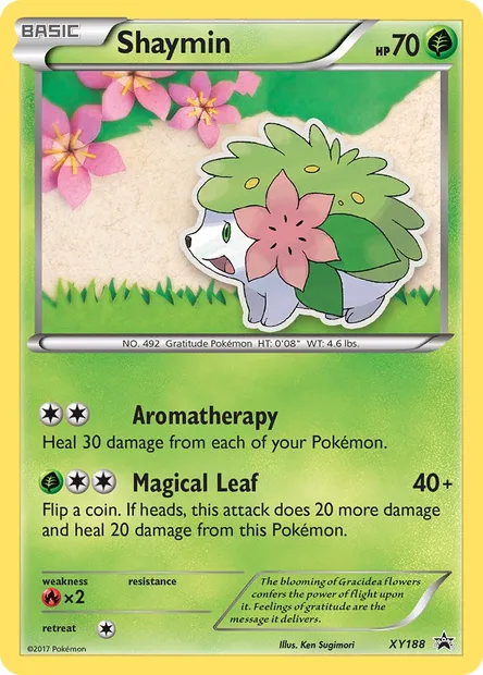 Shaymin, Pokémon card XY 188 — XY Black Star Promos set