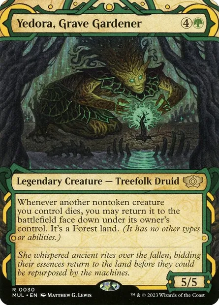 Yedora, Grave Gardener, Magic card MUL 30 — Multiverse Legends set