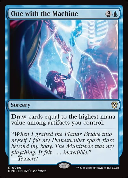 One with the Machine, Magic card DRC 80 — Aetherdrift Commander set