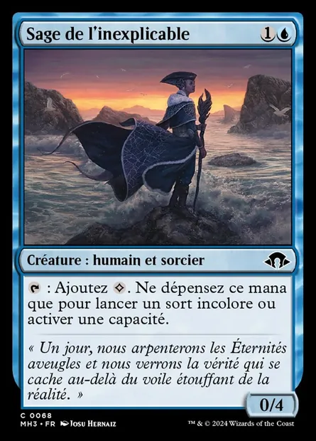 Sage de l'inexplicable, carte Magic MH3 68 — extension Modern Horizons 3