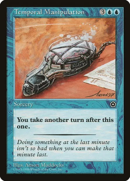 Temporal Manipulation, Magic card P02 54 — Portal Second Age set