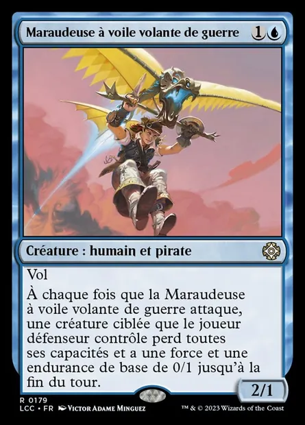 Maraudeuse à voile volante de guerre, carte Magic LCC 179 — extension The Lost Caverns of Ixalan Commander