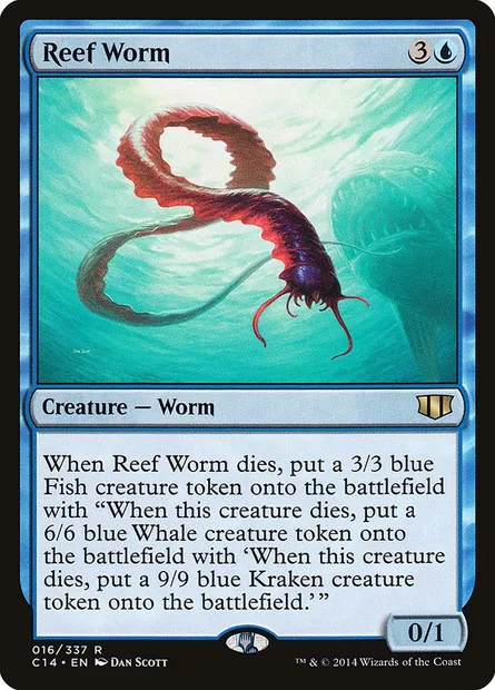 Reef Worm, Magic card C14 16 — Commander 2014 set
