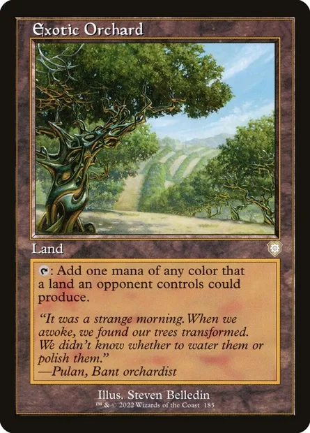 Exotic Orchard, Magic card BRC 185 — The Brothers' War Commander set