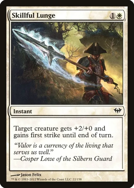 Skillful Lunge, Magic card DKA 22 — Dark Ascension set