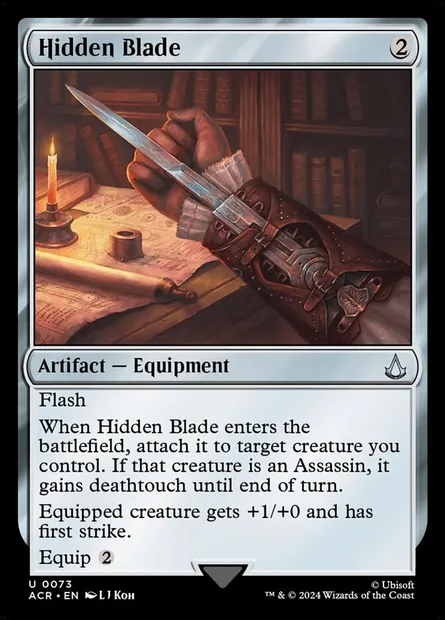 Hidden Blade, Magic card ACR 73 — Assassin's Creed set