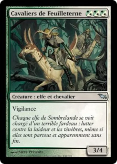 Cavaliers de Feuilleterne, carte Magic SHM 244 — extension Sombrelande