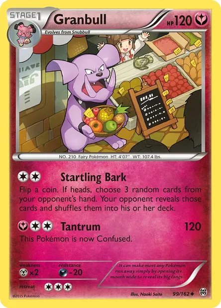 Granbull, Pokémon card BKT 99 — BREAKthrough set