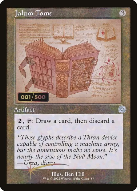 Jalum Tome, Magic card BRR 87z — The Brothers' War Retro Artifacts set