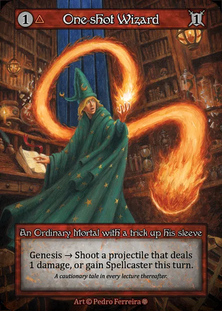 One-shot Wizard, Sorcery card GOT 138 — Gothic set