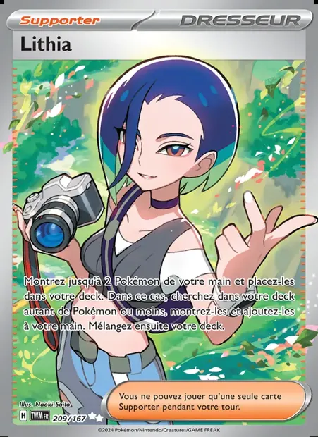 Lithia, carte Pokémon TWM 209 — extension Mascarade Crépusculaire