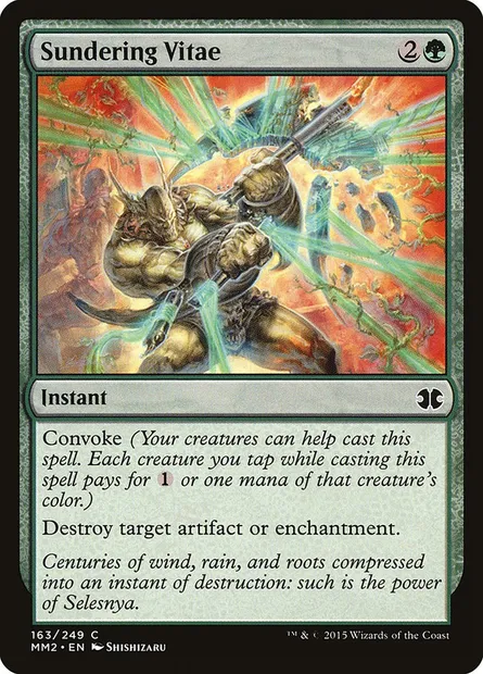 Sundering Vitae, Magic card MM2 163 — Modern Masters 2015 set